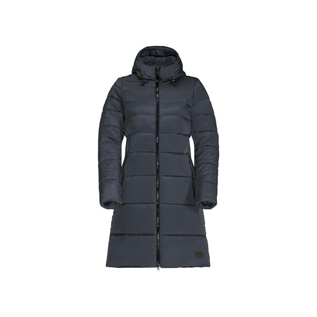  Jack Wolfskin Eisbach Coat Kadın Mavi Outdoor Ceketi
