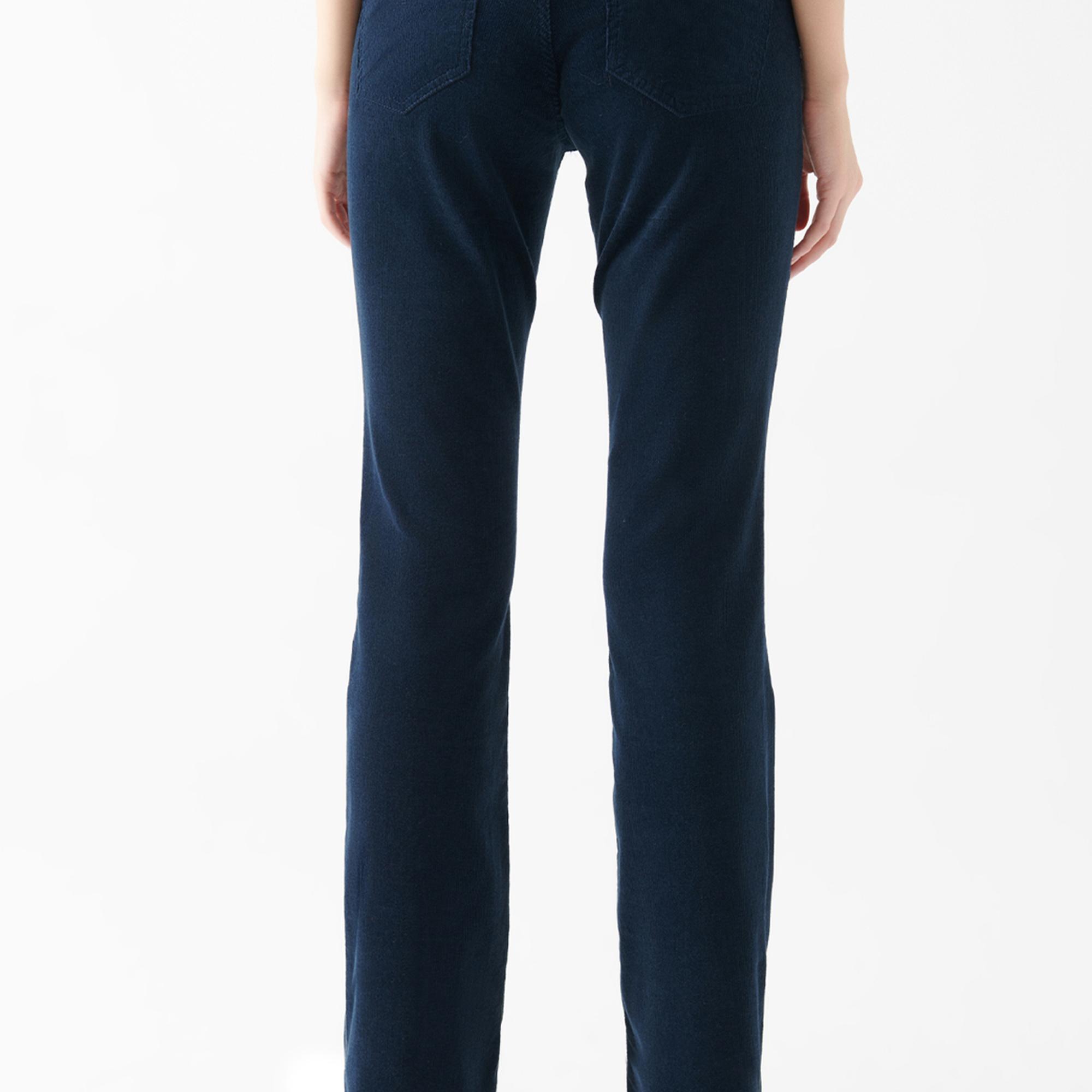 Mavi Molly Lacivert Kadife Pantolon 1013682993