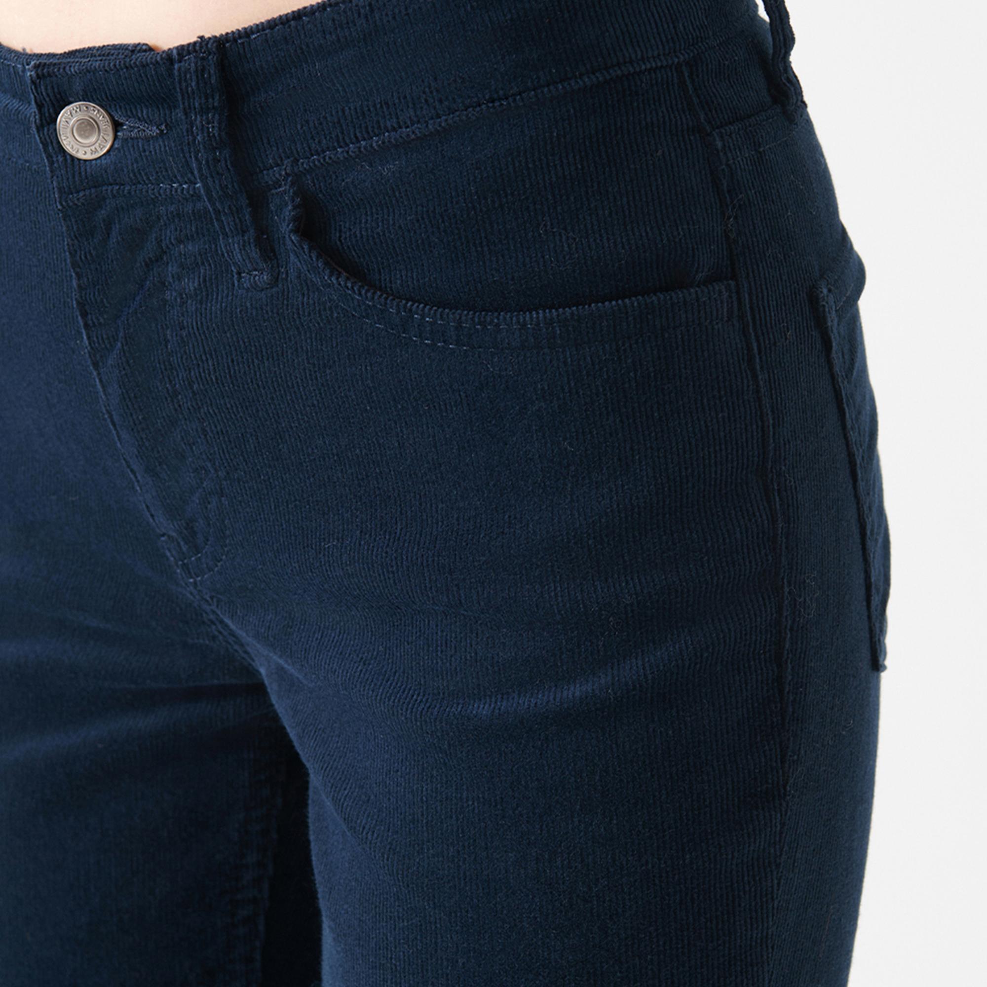 Mavi Molly Lacivert Kadife Pantolon 1013682993