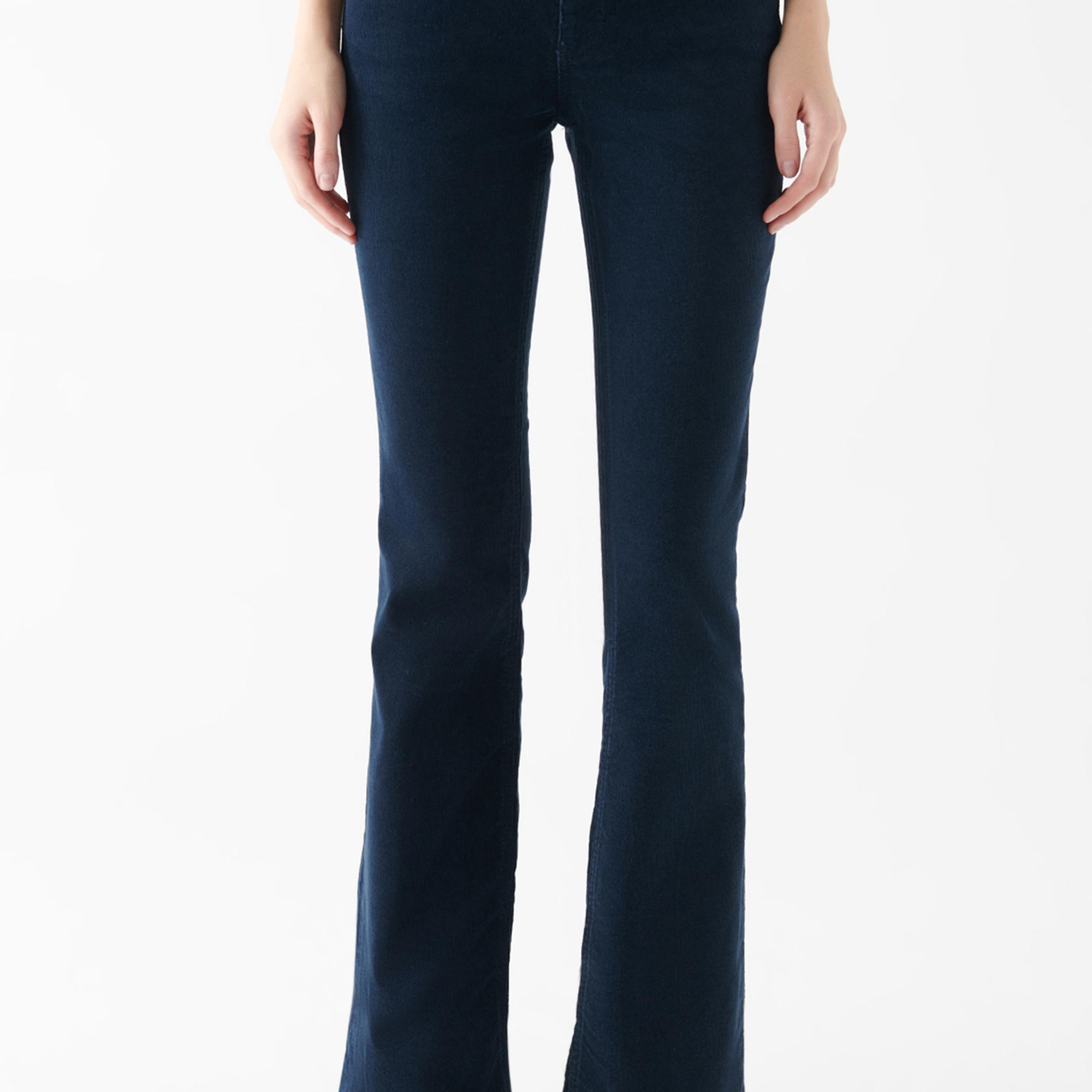 Mavi Molly Lacivert Kadife Pantolon 1013682993