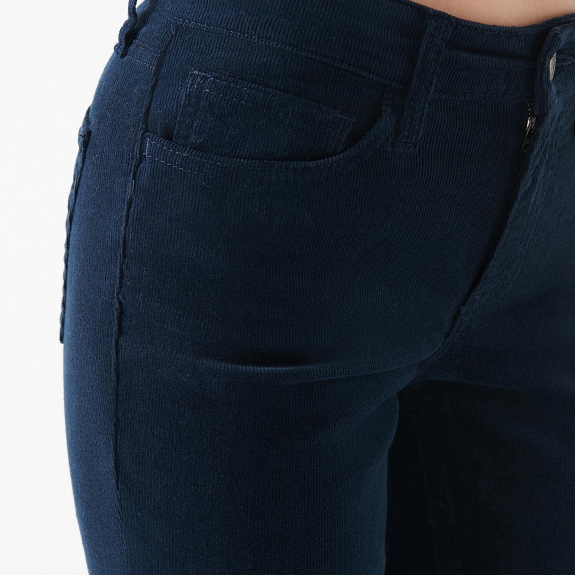 Mavi Molly Lacivert Kadife Pantolon 1013682993