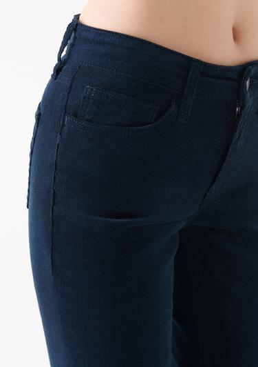  Mavi Molly Lacivert Kadife Pantolon 1013682993