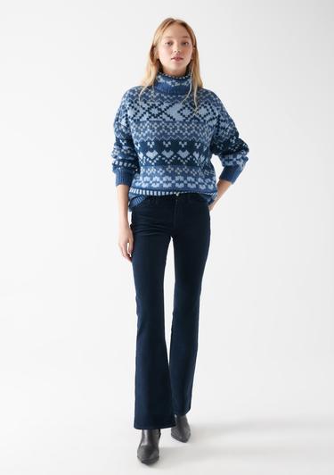  Mavi Molly Lacivert Kadife Pantolon 1013682993