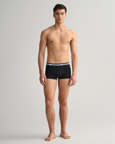  GANT Erkek Siyah Slim Fit Logolu 3'lü Boxer