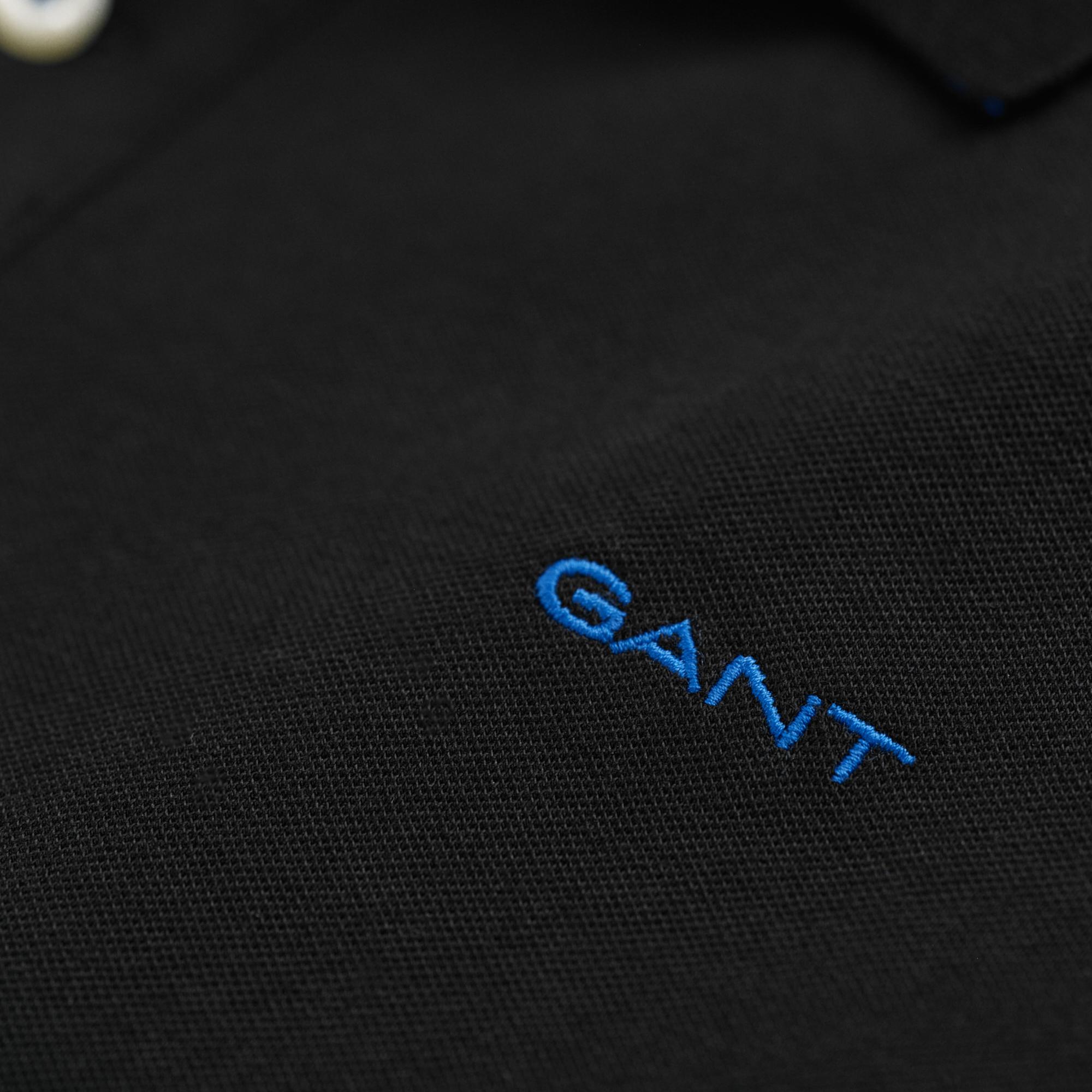 GANT Erkek Siyah Regular Fit Polo