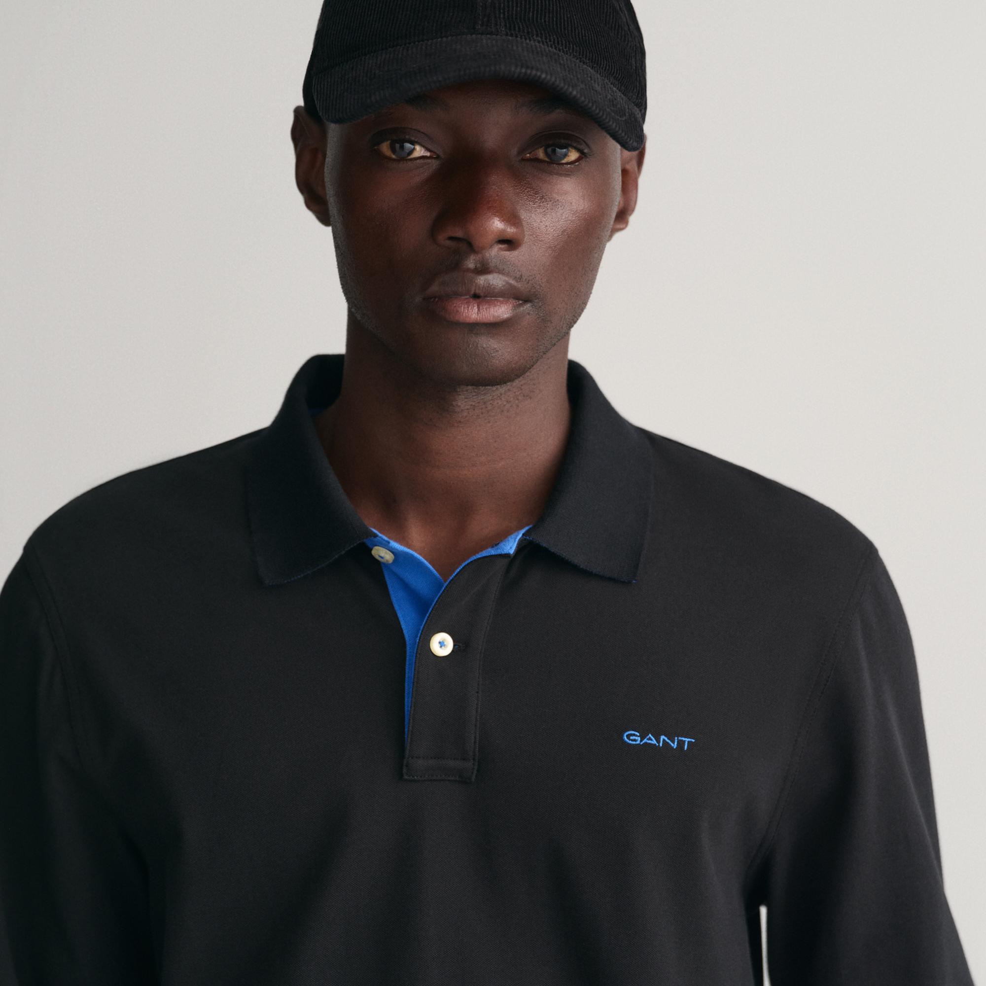 GANT Erkek Siyah Regular Fit Polo