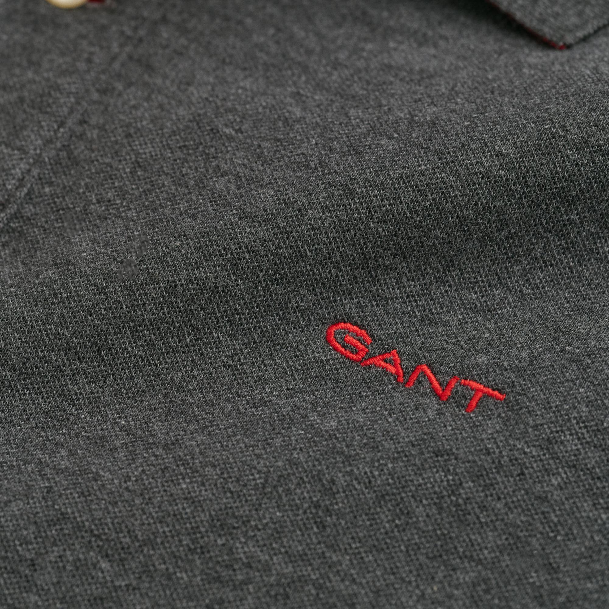 GANT Erkek Gri Regular Fit Polo