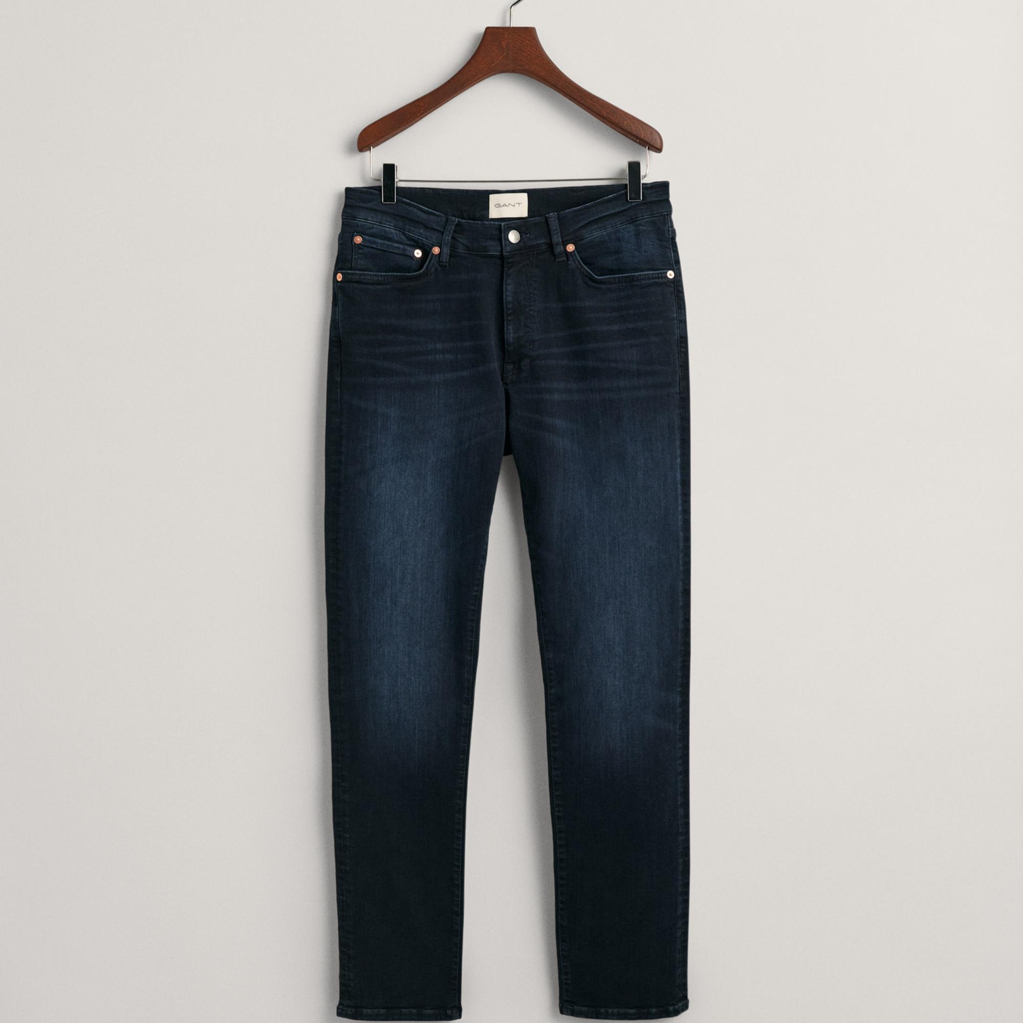 GANT Erkek Lacivert Extra Slim Fit Active Recover Jean