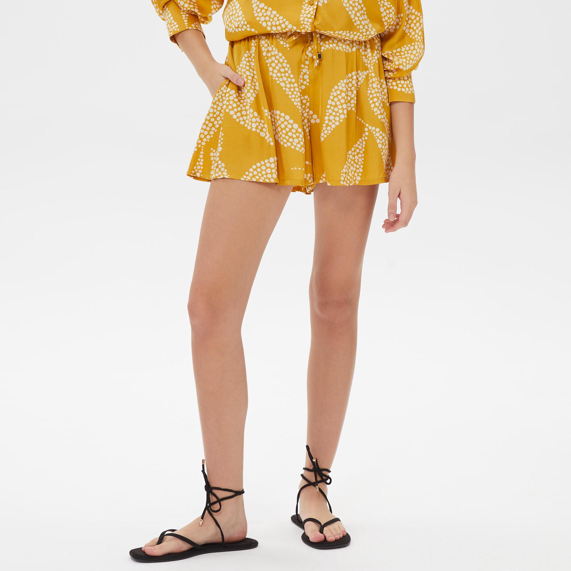 Dahlia Bianca Rosanna Kadın Sarı Şort