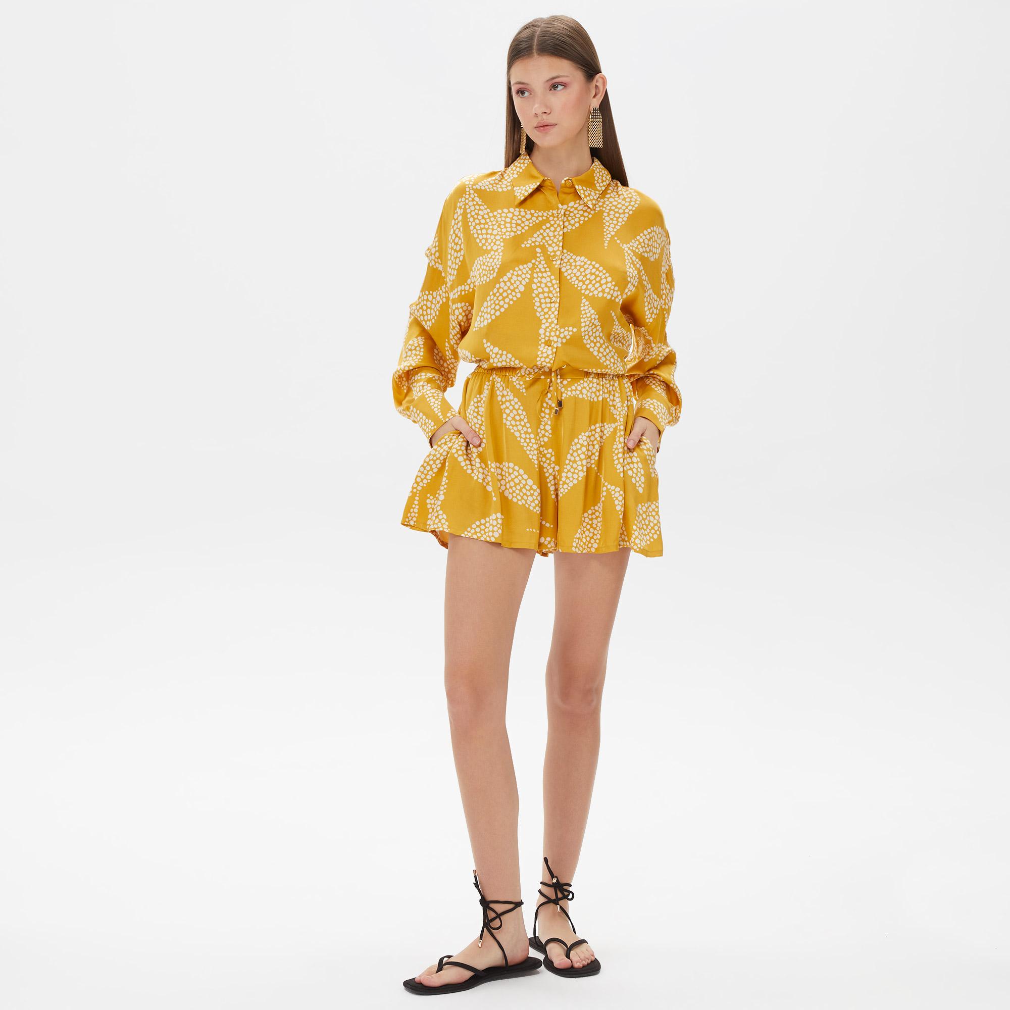 Dahlia Bianca Rosanna Kadın Sarı Şort