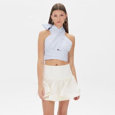  Dahlia Bianca Janet Kadın Mavi Bluz