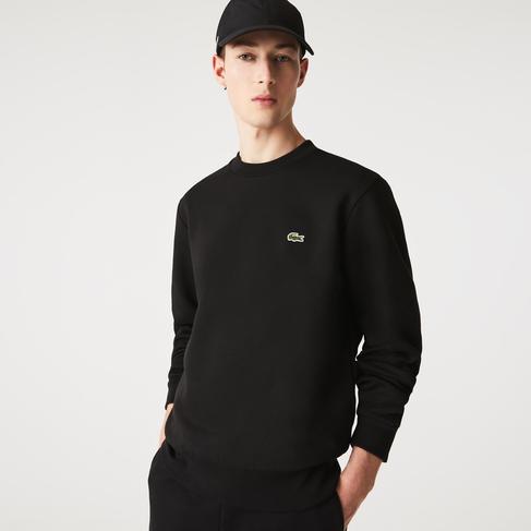  Erkek Classic Fit Bisiklet Yaka Siyah Sweatshirt