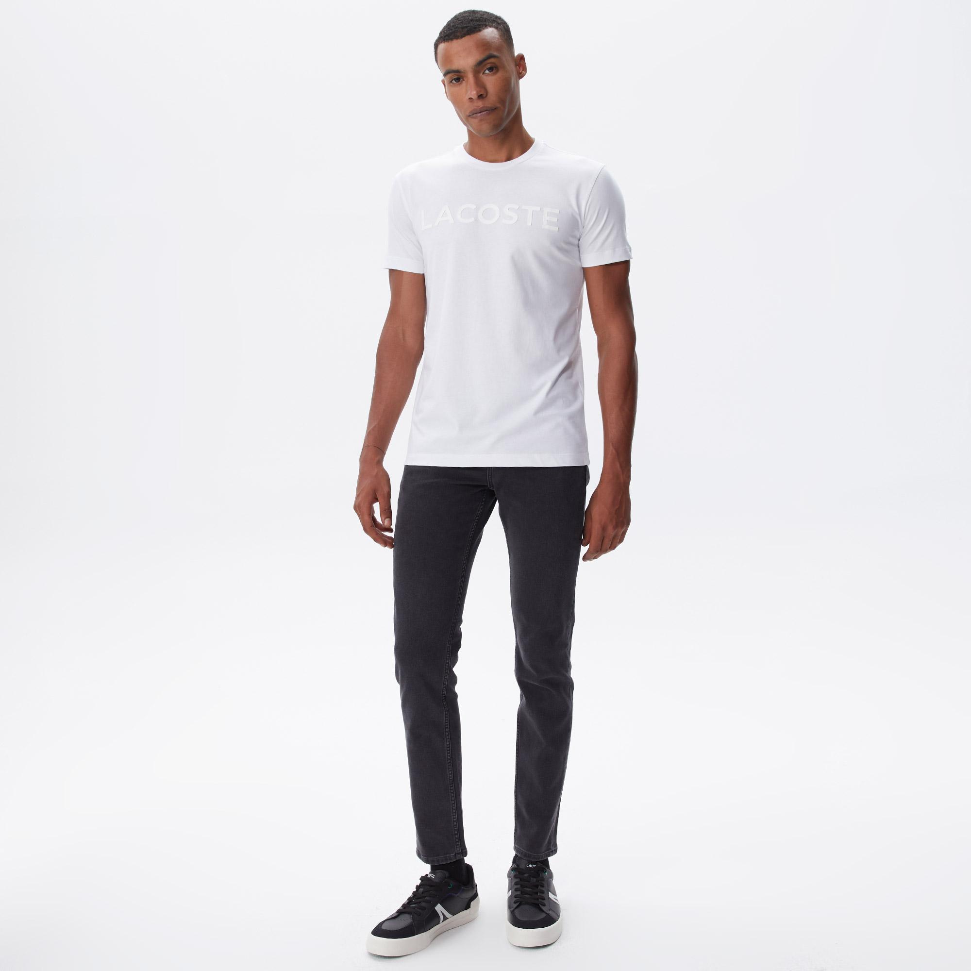 Erkek Slim Fit Gri Jean Pantolon