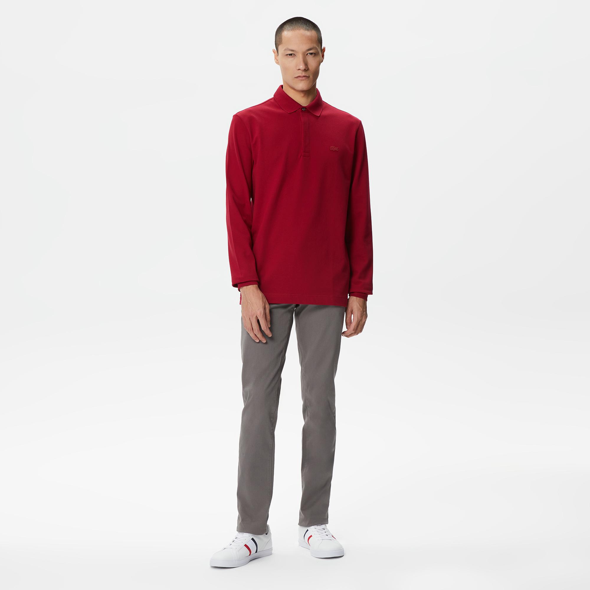 Lacoste Slim Fit Stretch Erkek Kahverengi Pantolon