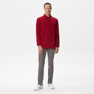  Lacoste Slim Fit Stretch Erkek Kahverengi Pantolon