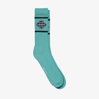  Erkek Baskılı Açık Yeşil Çorap