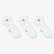 Unisex 3'lü Beyaz Çorap