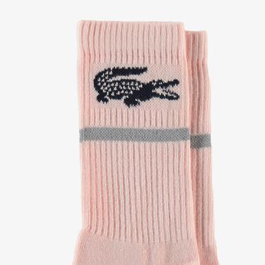 Lacoste Kadın Baskılı Açık Pembe Çorap