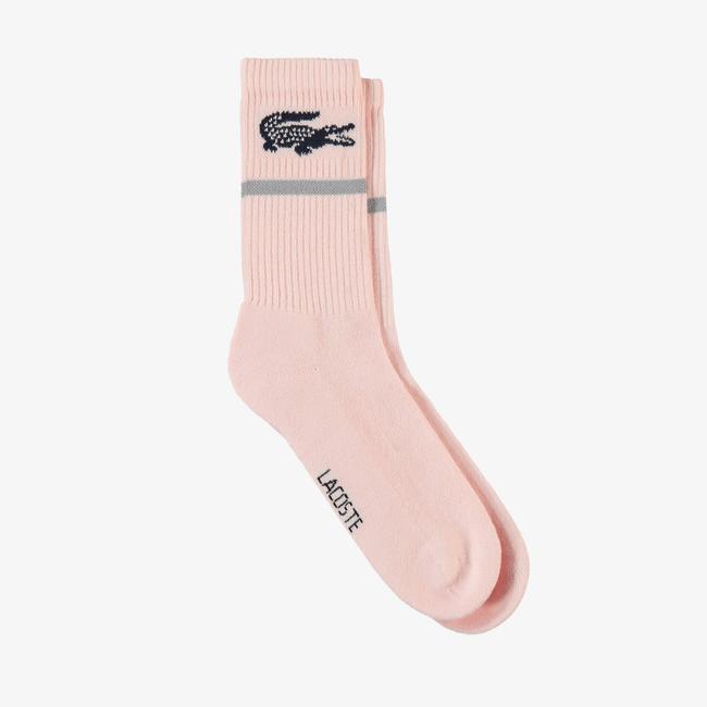  Lacoste Kadın Baskılı Açık Pembe Çorap