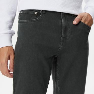  Erkek Slim Fit Denim Yeşil Pantolon