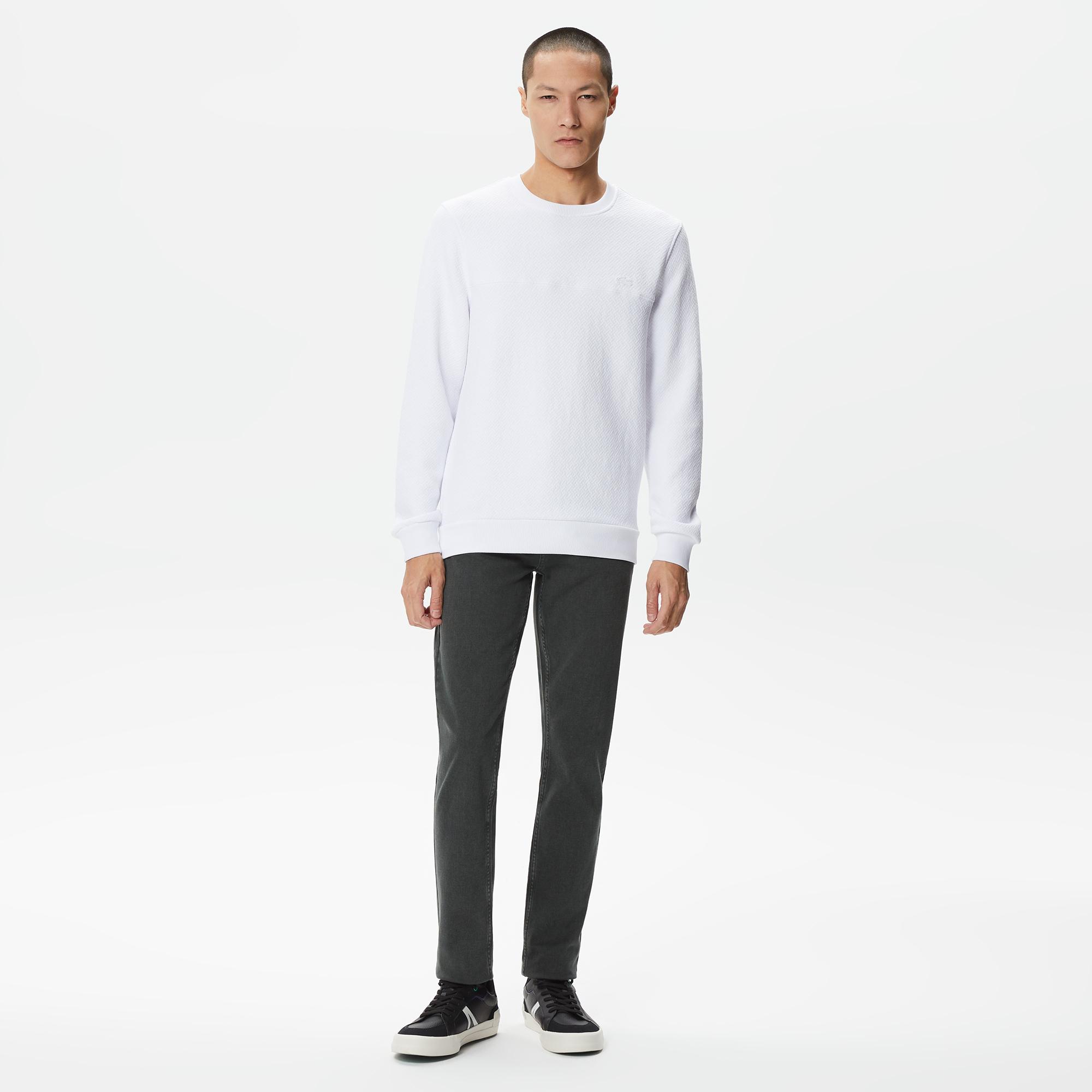 Erkek Slim Fit Denim Yeşil Pantolon