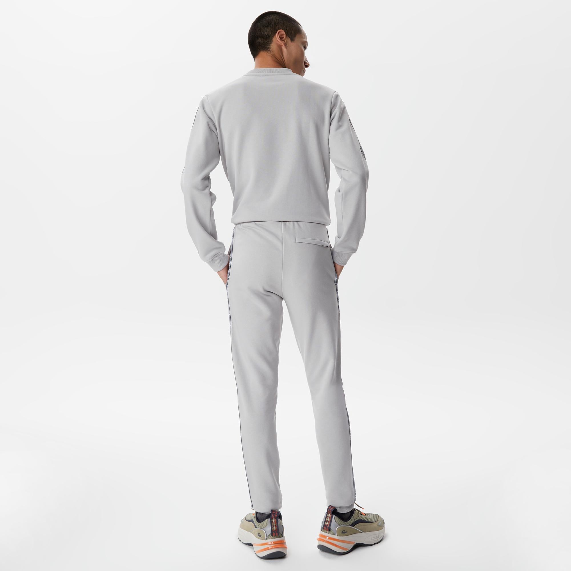 Erkek Relaxed Fit Baskılı Gri Eşofman Altı