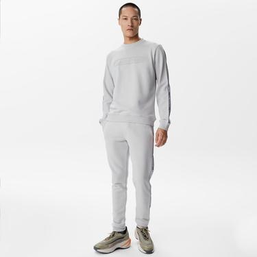  Erkek Relaxed Fit Baskılı Gri Eşofman Altı