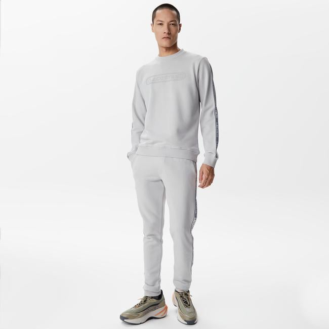  Erkek Relaxed Fit Baskılı Gri Eşofman Altı