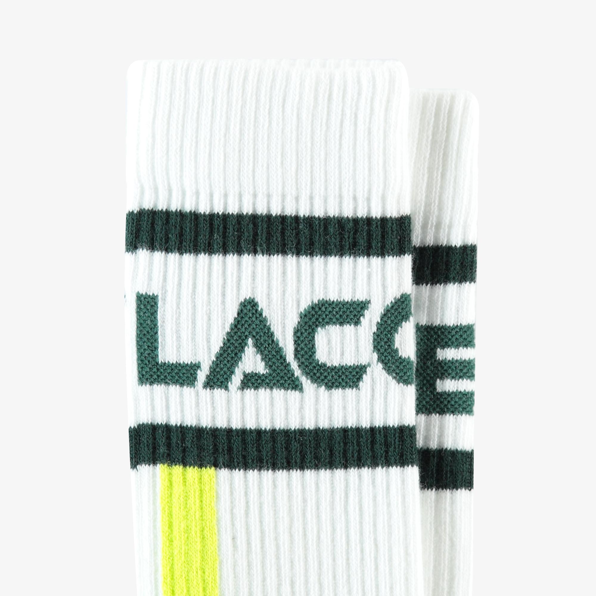 Erkek Baskılı Beyaz Çorap