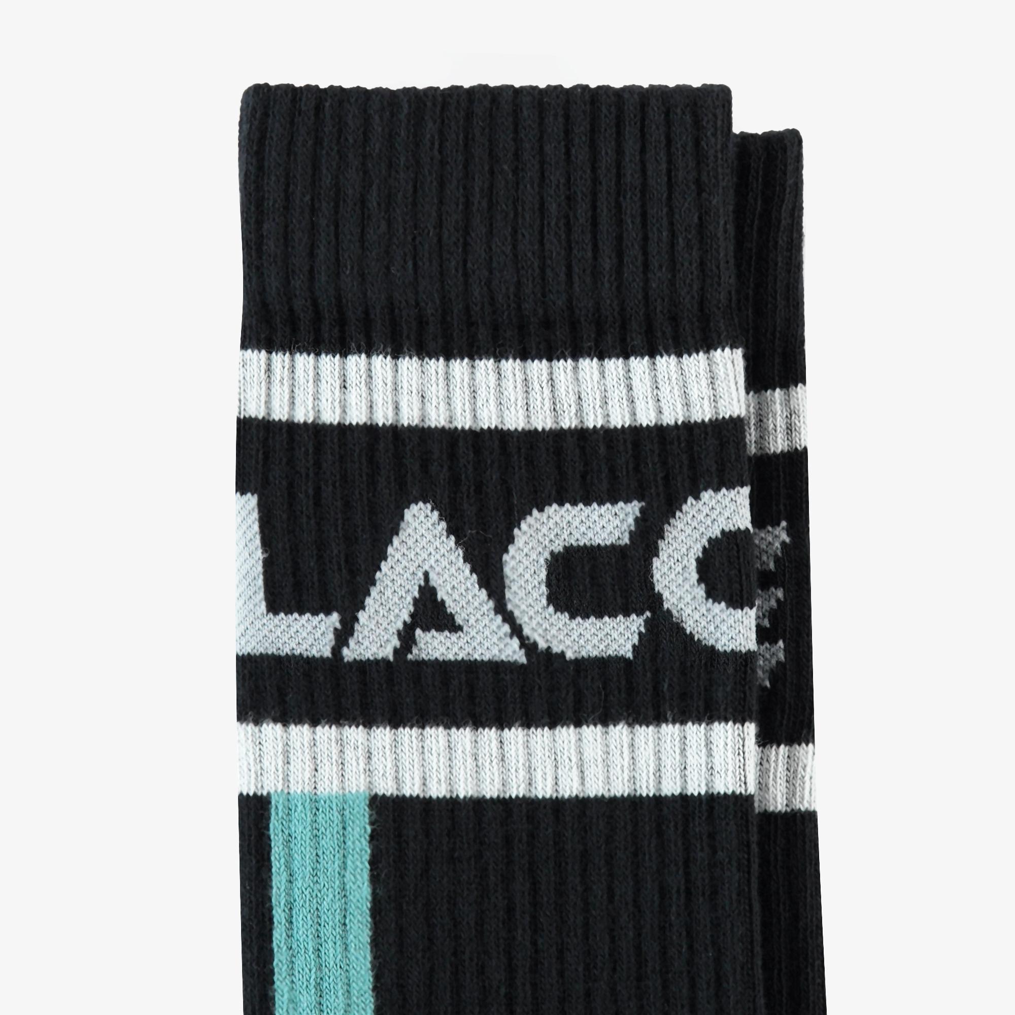 Erkek Baskılı Siyah Çorap