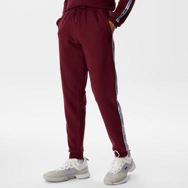  Erkek Relaxed Fit Baskılı Bordo Eşofman Altı