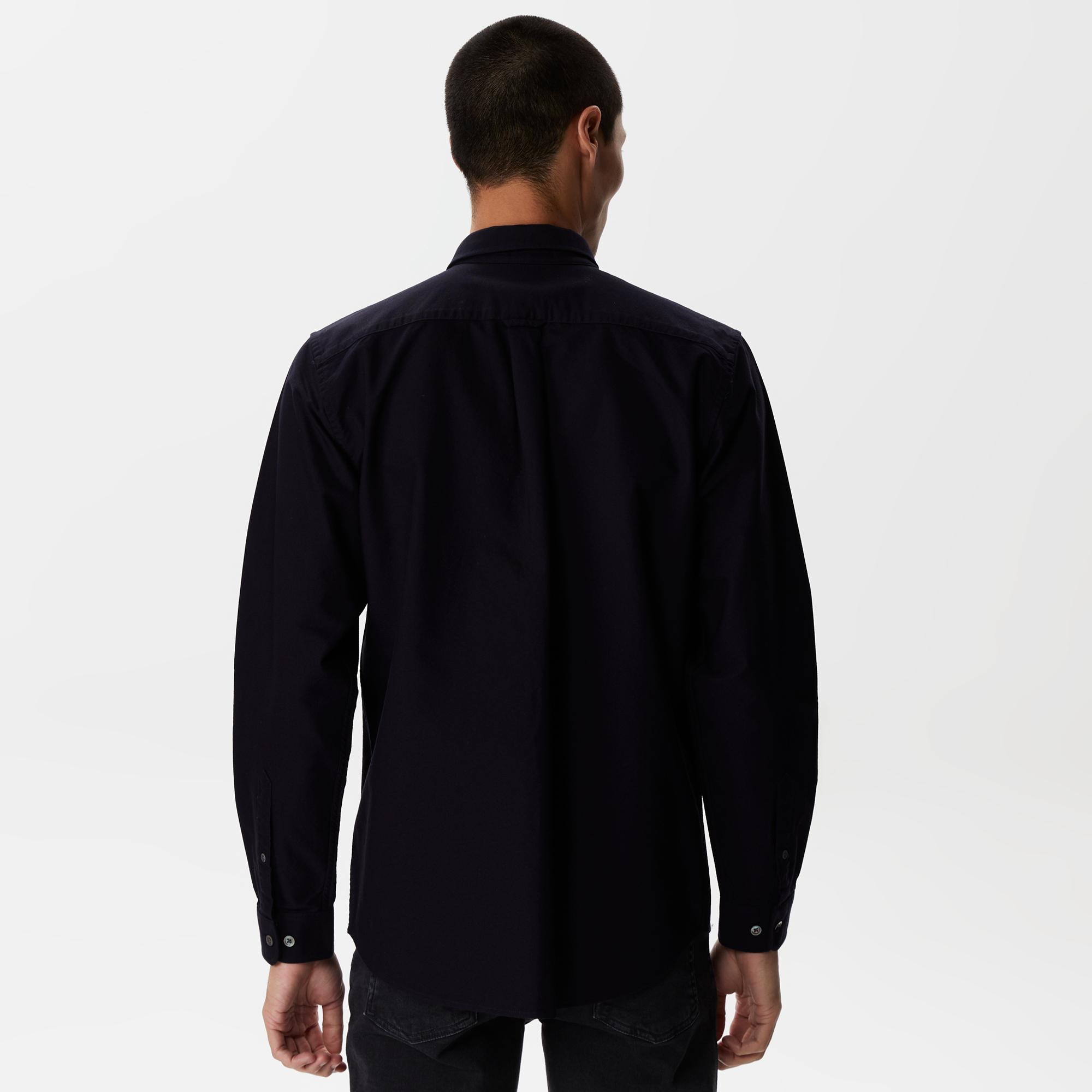 Lacoste Erkek Regular Fit Düğmeli Yaka Lacivert Gömlek