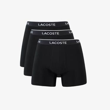  Lacoste Erkek 3'lü Siyah Boxer