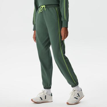  Kadın Jogger Desenli Haki Eşofman Altı