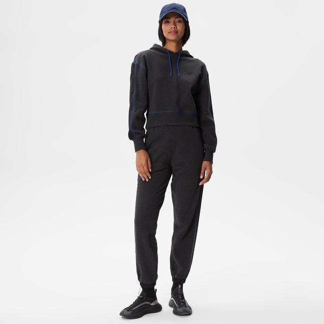  Kadın Jogger Desenli Siyah Eşofman Altı