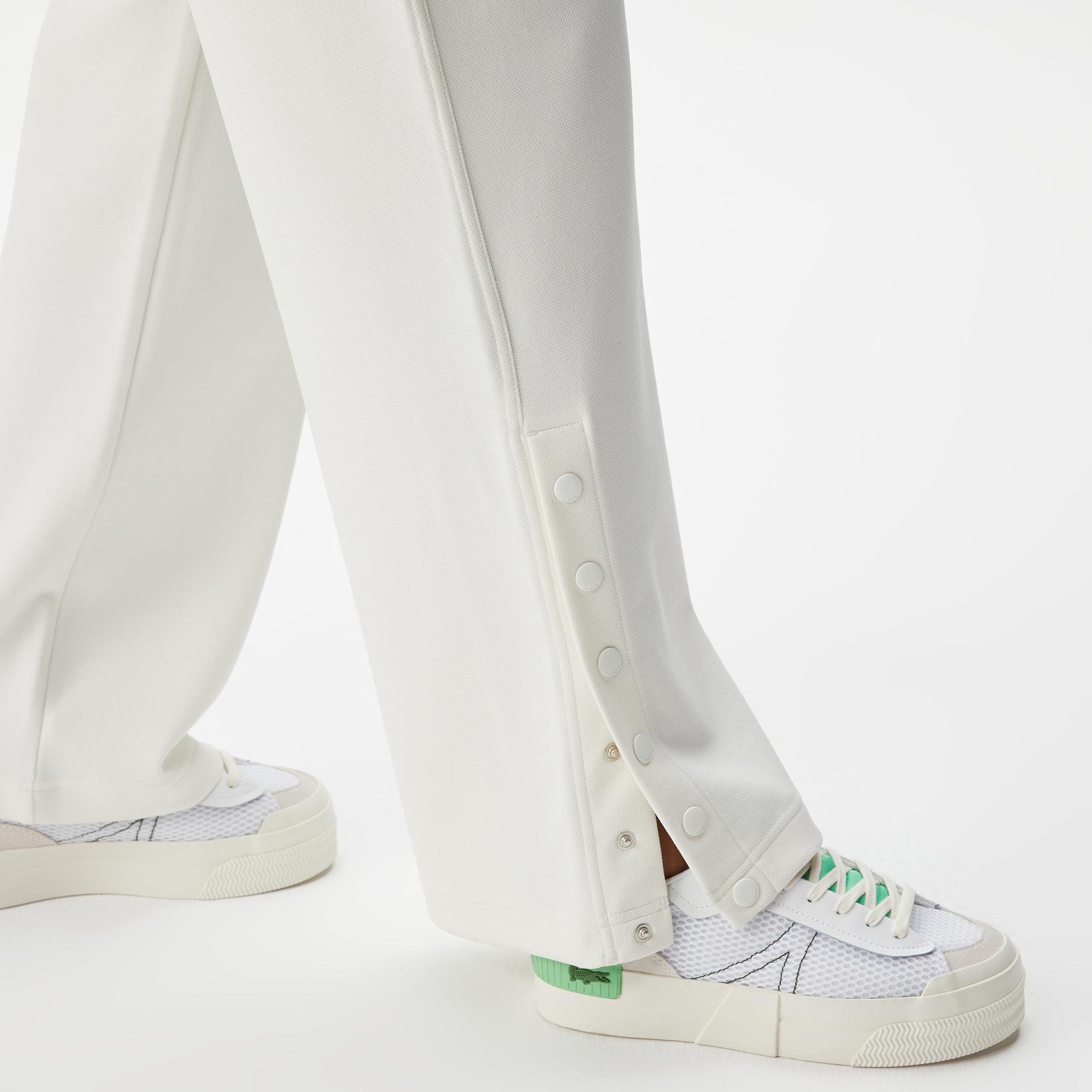 Kadın Straight Fit Beyaz Eşofman Altı