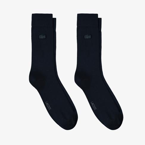  Lacoste Unisex Lacivert Çorap