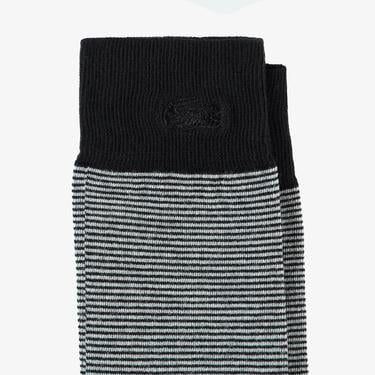  Lacoste Erkek Çizgili Siyah Çorap
