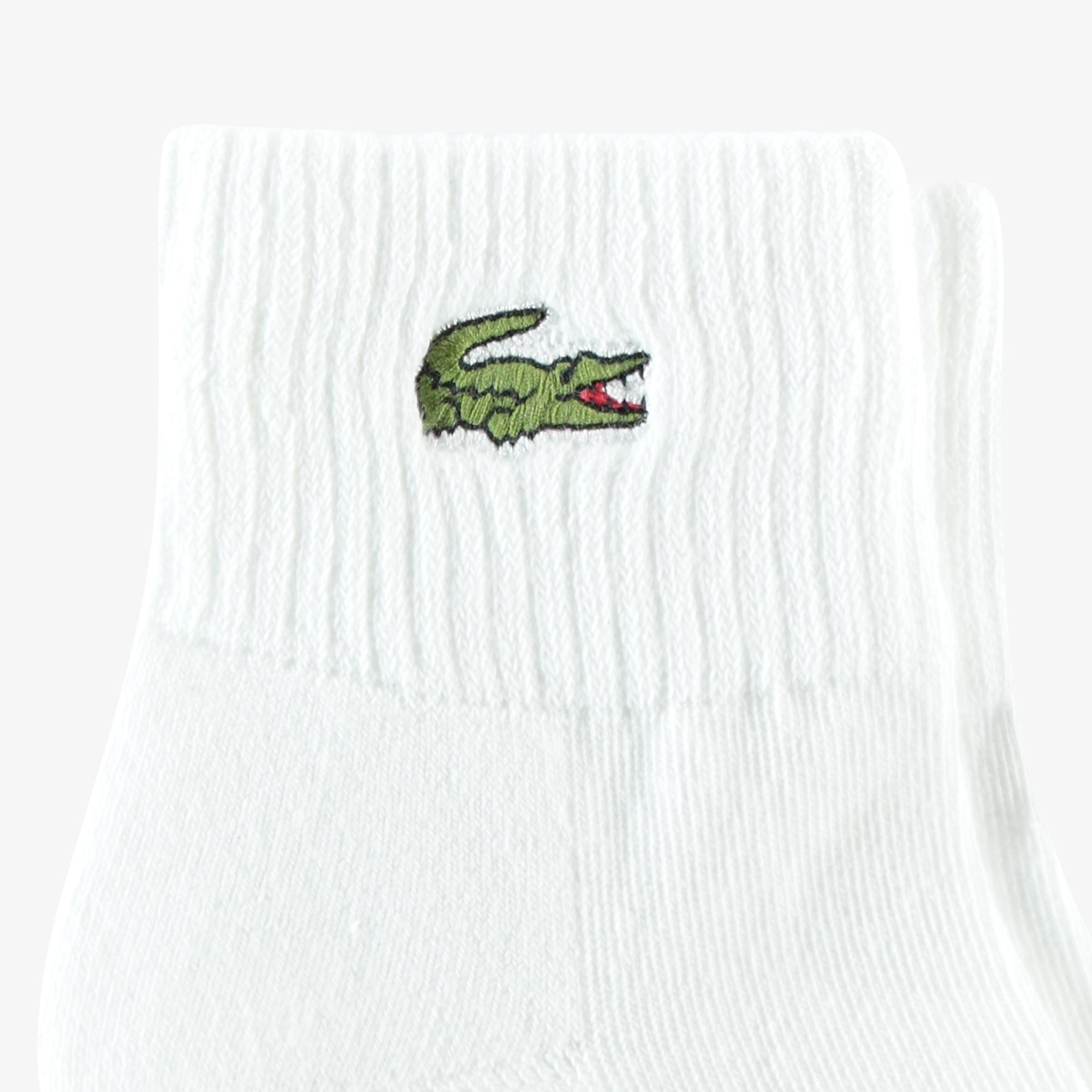 Lacoste Unisex Beyaz Çorap