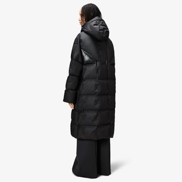  Rains Alta Long Puffer Unisex Siyah Mont