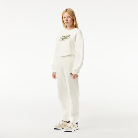  Lacoste Tennis Print Cotton Track Pants