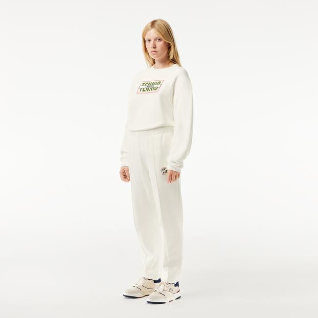  Lacoste Tennis Print Cotton Track Pants