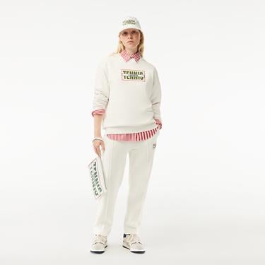  Lacoste Tennis Print Cotton Track Pants
