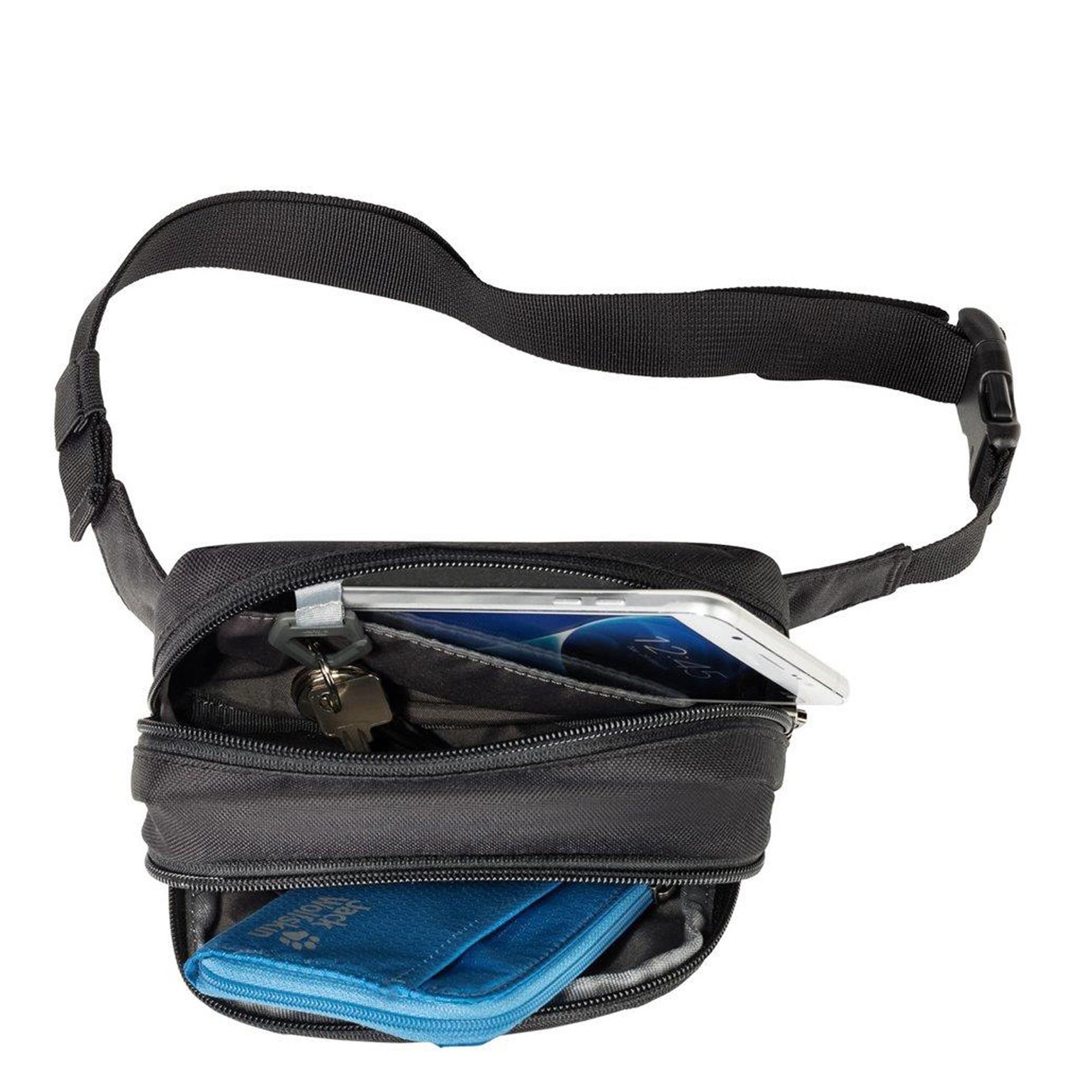 Jack Wolfskin Upgrade S Unisex Siyah Bel Çantası