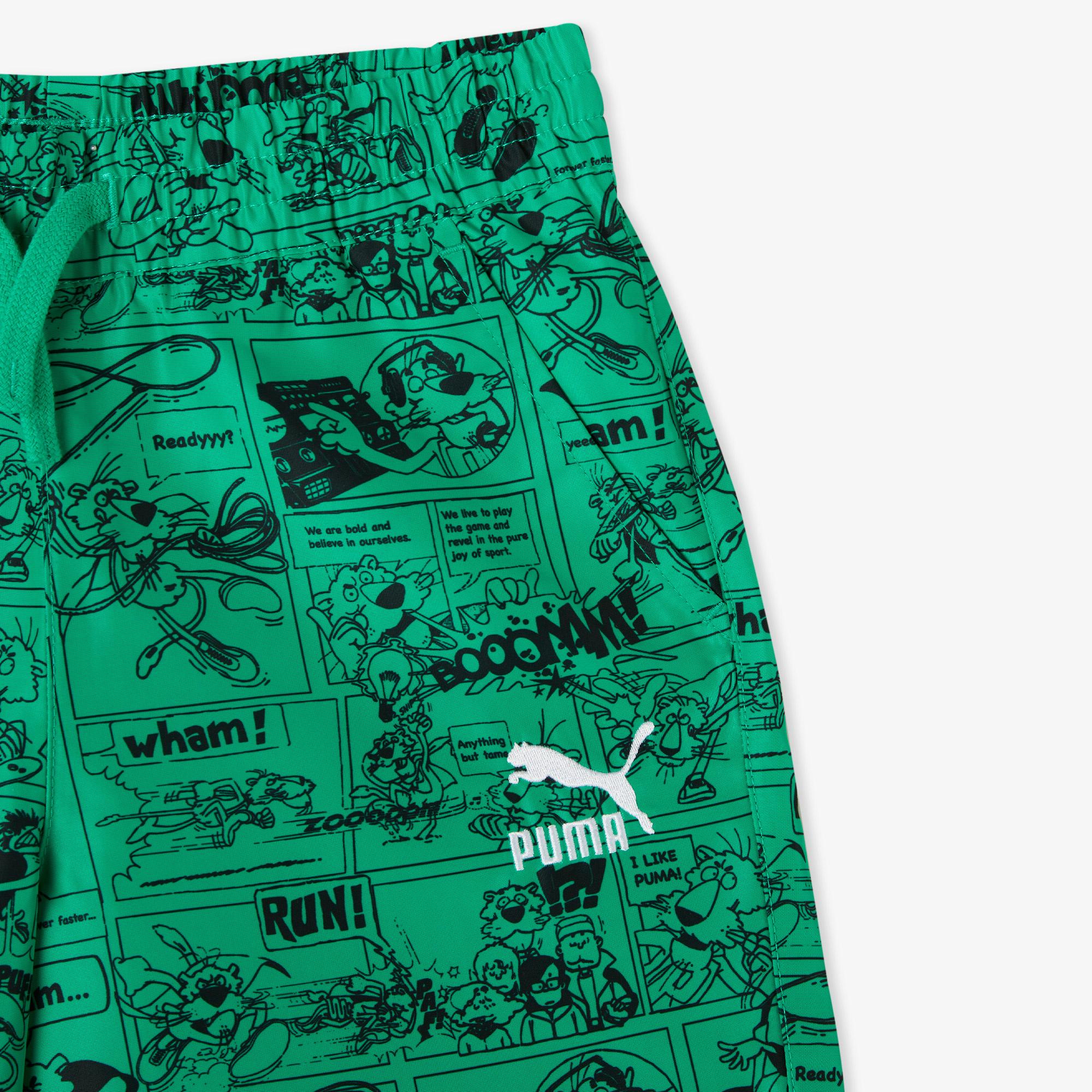 Puma Classics Super Erkek Çocuk Yeşil Şort