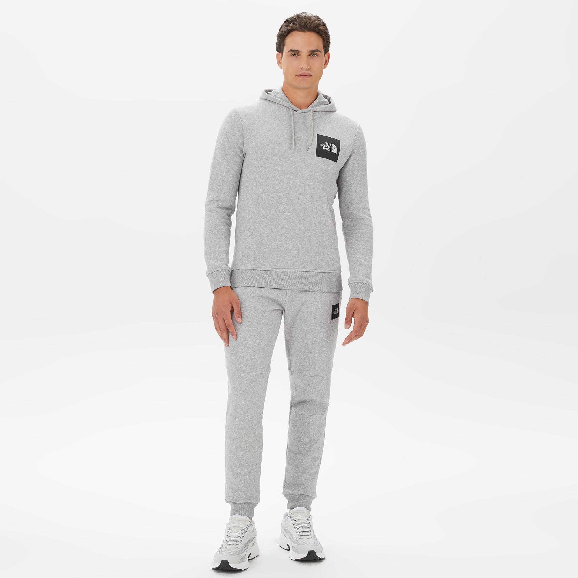 The North Face Fine Hoodie Erkek Gri Sweatshirt