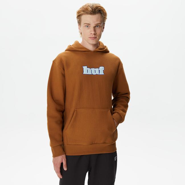  HUF Madison Heavyweight Erkek Kahverengi Hoodie