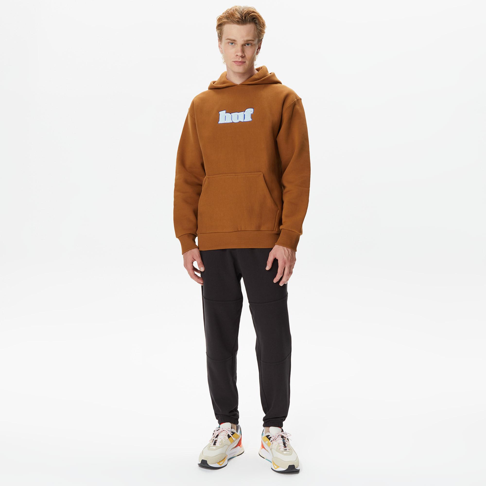 HUF Madison Heavyweight Erkek Kahverengi Hoodie