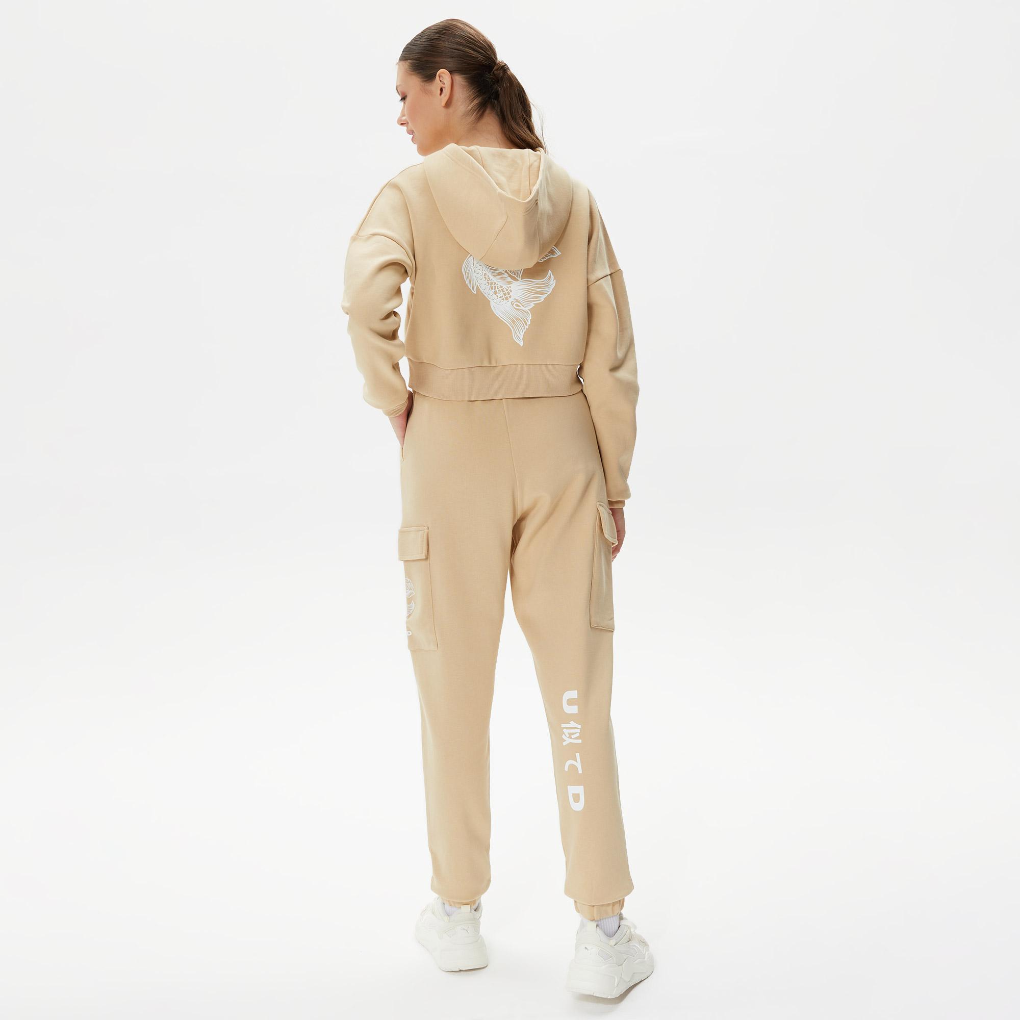 UNITED4 Jpn Kadın Krem Eşofman Altı