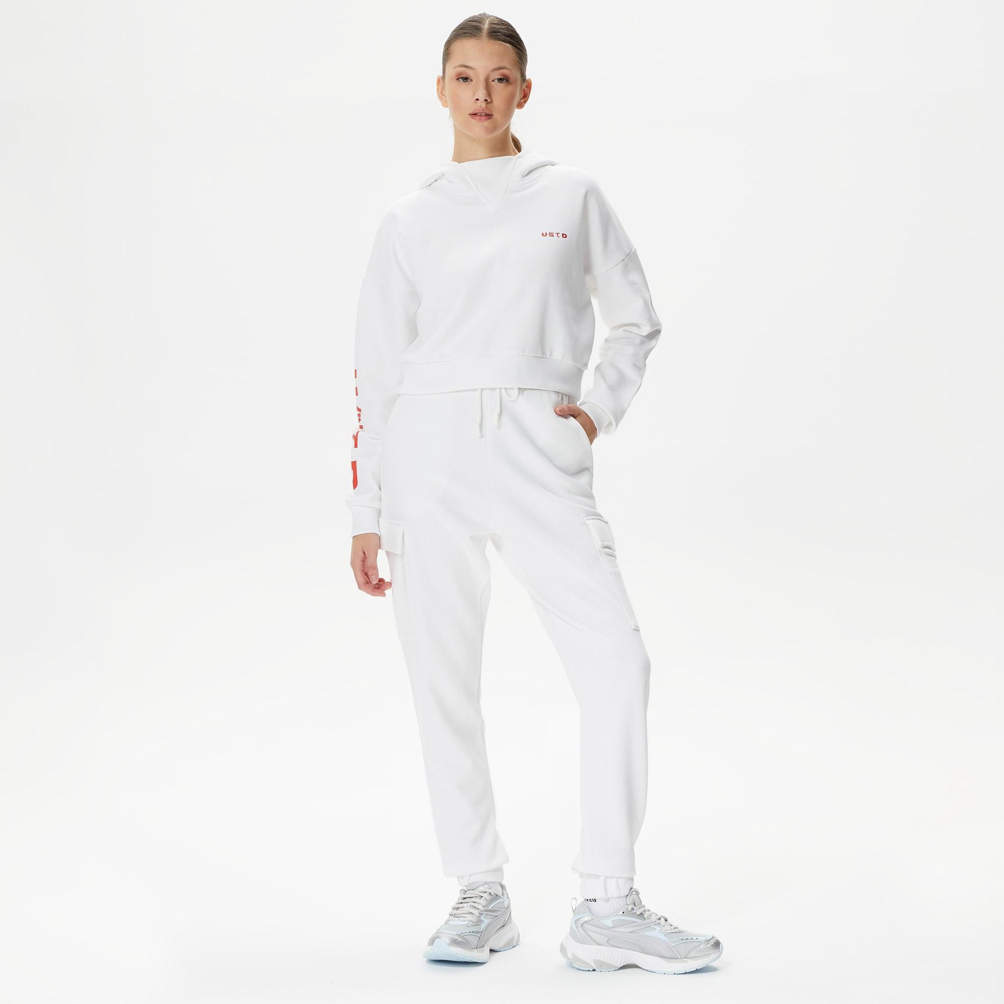 UNITED4 Jpn Kadın Beyaz Eşofman Altı